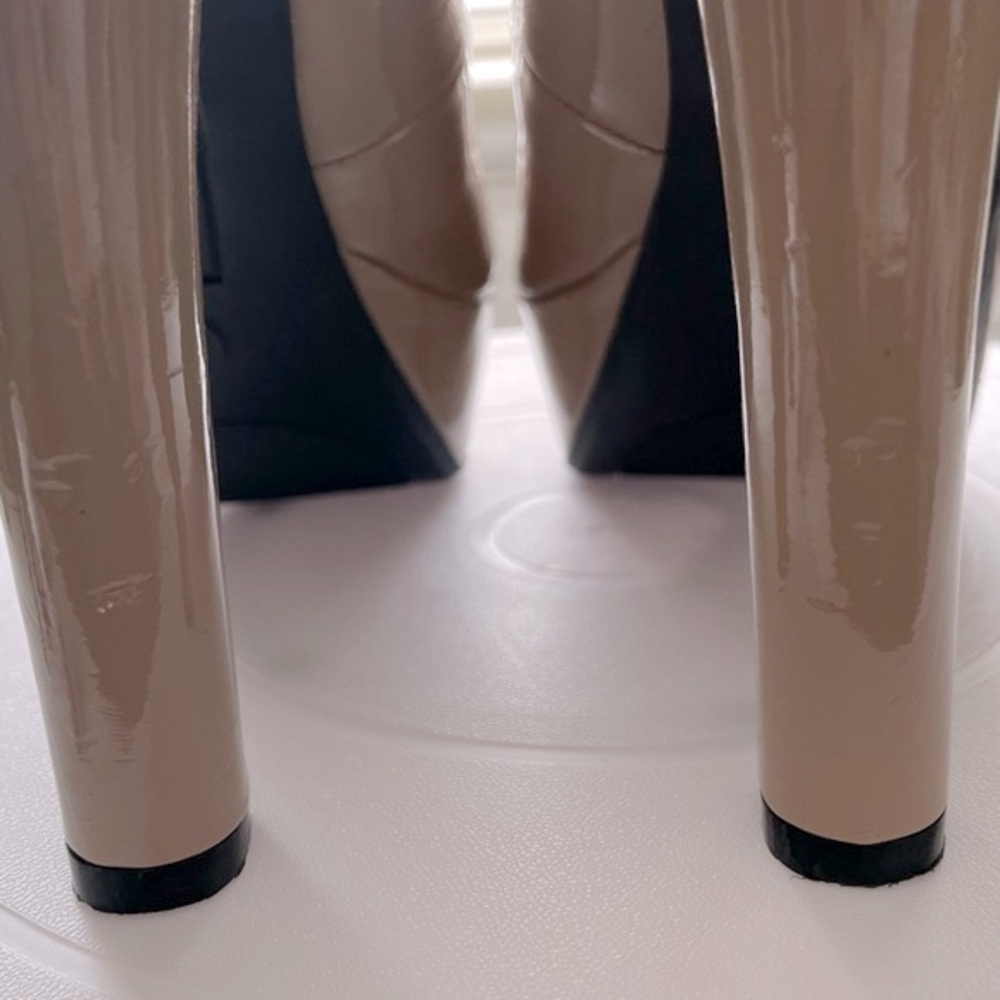 Nude Platform Heels - Picture 9 of 10